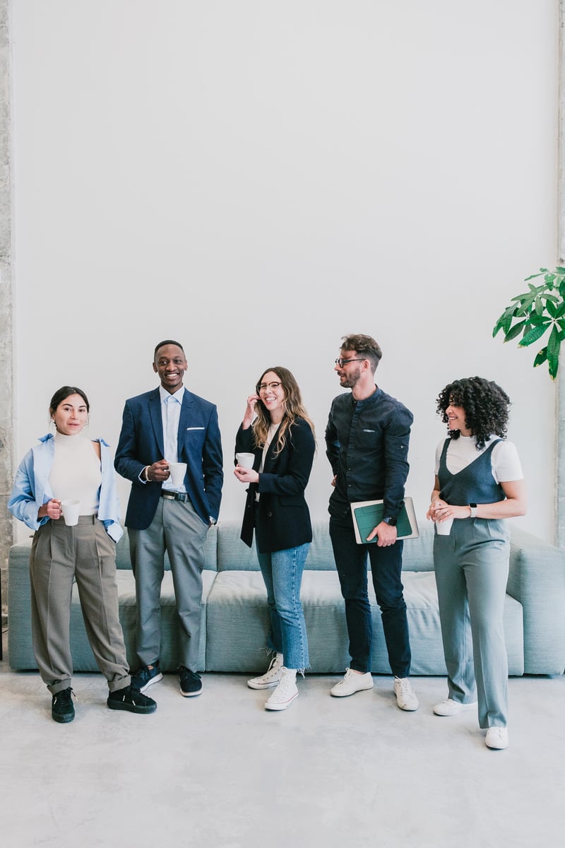 Cool Corporate Portrait of a Team of Professionals